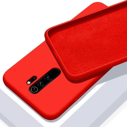 Xiaomi Redmi Note 8 Pro Yumuşak Silikon Kılıf Premium Koyu Kırmızı