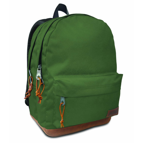 Jacbag JAC-56 Campus Jac Çift  Bölme  Orman Yeşil Sırt Çantası