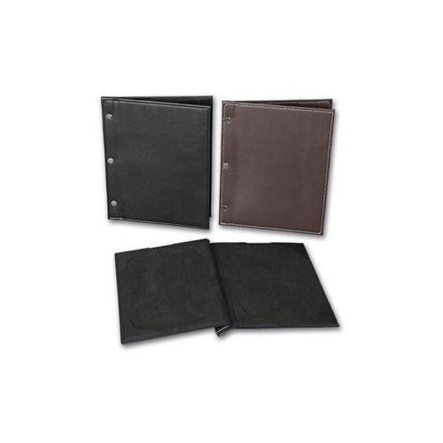 2K Menü Kabı Suni Deri Vidalı 18x23 Siyah 4044S
