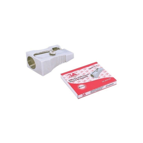 3A Metal Kalemtıraş Üçgen Metal Kalemtraş (24 Lü Paket)