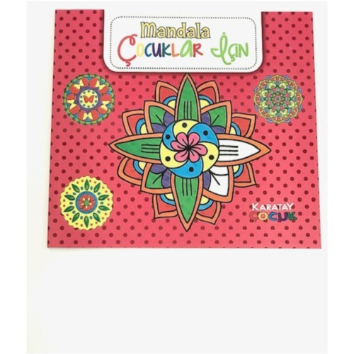 4E Boyama Kitabı Çocuklar İçin Mandala Pembe Karatay