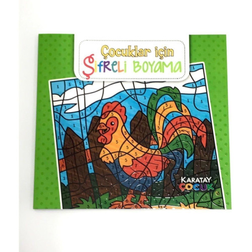 4E Boyama Kitabı Çocuklar İçin Şifreli Mandala Karatay