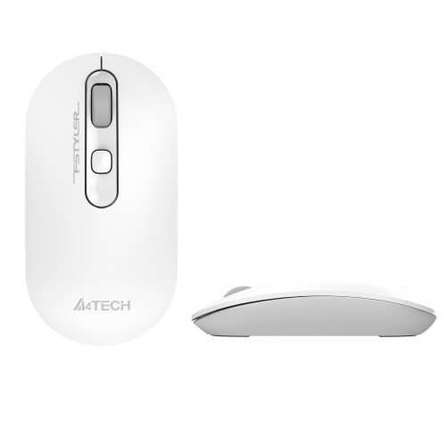 A4 Tech Nano Alıcı Kablosuz Optik 2000 Dpi Enerji Korumalı Kompakt Kablosuz Mouse Beyaz