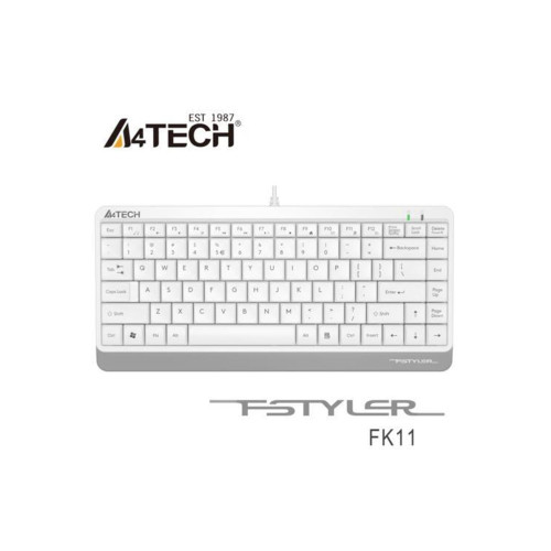 A4 Tech Q Usb Kablolu Mm Mini Klavye Beyaz