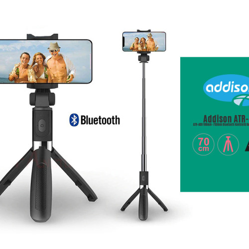 Addison ATR-400 Bluetooth Selfie Çubuğu + Tripod