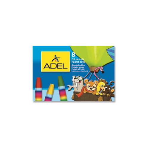 Adel Pastel Boya Karton Kutu Köşeli 8 Lİ 428 0817 000