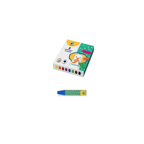 Adel Pastel Boya Karton Kutu Köşeli 8 Lİ 428 0817 002