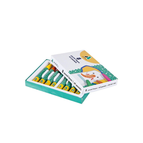 Adeland Pastel Boya Karton Kutu Köşeli 8 Renk 428 0817 001