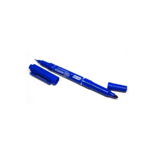 Aihao CD Kalemi Permanent Çift Taraflı Mavi (12 Li Paket)