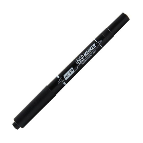 Aihao CD Kalemi Permanent Çift Taraflı Siyah AH-319