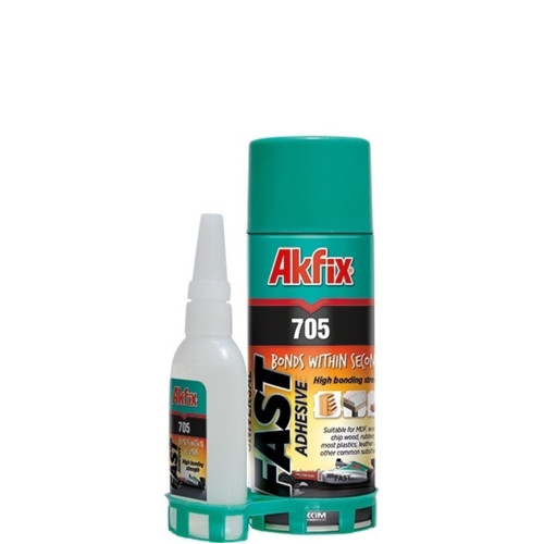 Akfix Mdf Kit Hızlı Yapıştırıcı 400 Ml + 100 Gram Hızlı Yapıştırıcı Sprey Çok Amaçlı Hızlı Yapıştırıcı