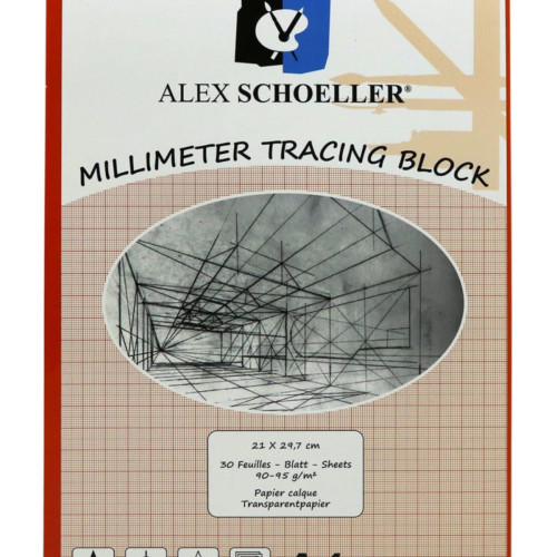 Alex Schoeller Milimetrik Aydınger A4 30 YP Kırmızı