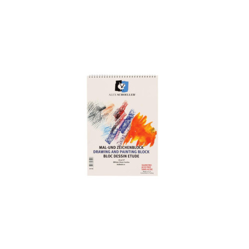 Alex Schoeller Resim Defteri Spiralli 14,85x10 165 Gr 10 Lu Alx:0745