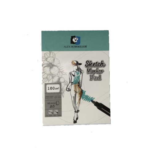 Alex Schoeller Sketch Marker Pad A5 160 GR 40 Lı ALX:943