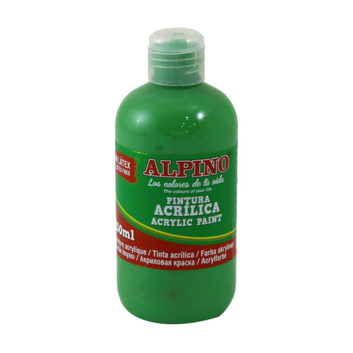 Alpino Akrilik Boya Şişe 250 ML Açık Yeşil Akrilik Boya