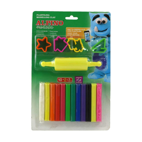 Alpino Oyun Hamuru Plastilina Silindir 12 Renk DP000052