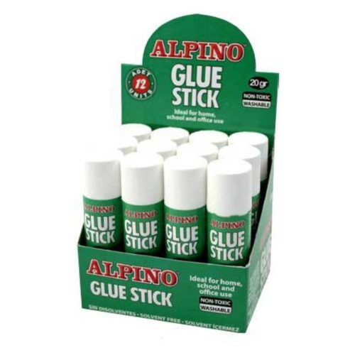 Alpino Stick Yapıştırıcı Solventsiz 20 GR (12 Adet Stick Yapıştırıcı)