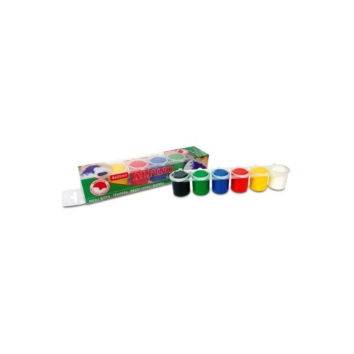 Alpino Sulu Boya Tempera 6 Renk x 25 ML Sulu Boya