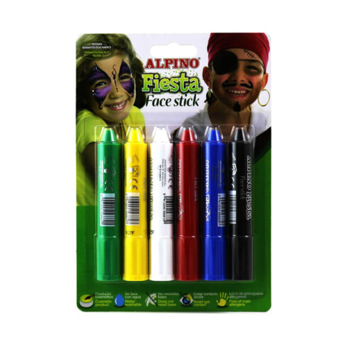 Alpino Yüz Boyası Fiesta 6 Renk Yüz Boyası