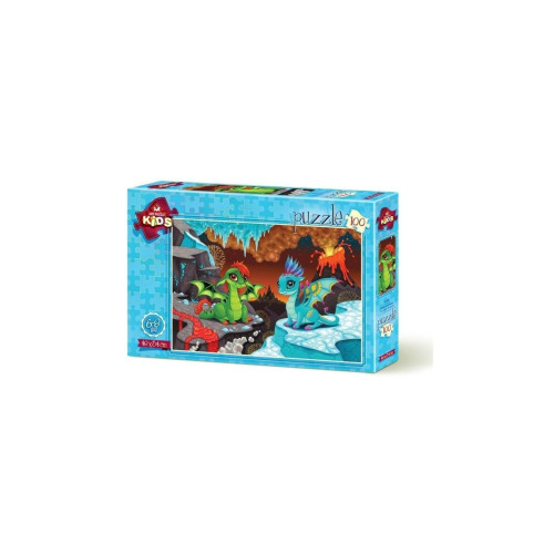 Art Çocuk Puzzle Bebek Ejderhalar 100 Parça Puzzle