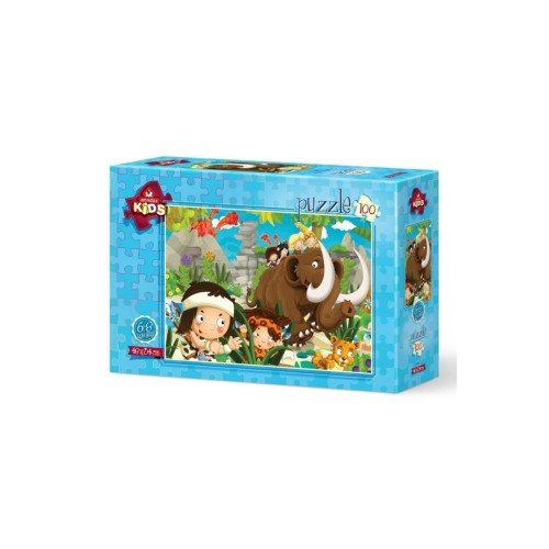Art Çocuk Puzzle Mağara Çocukları 100 Parça Puzzle