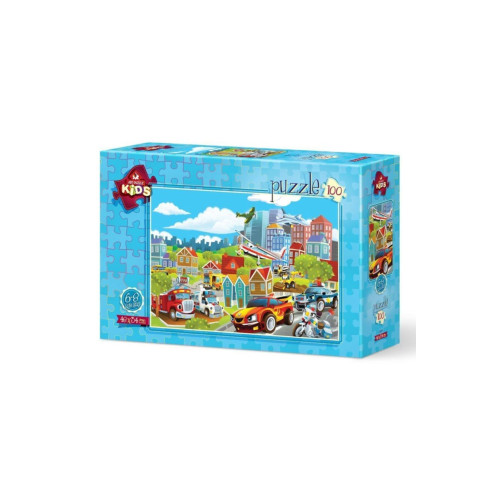 Art Çocuk Puzzle Taşıtlar 100 Parça Puzzle