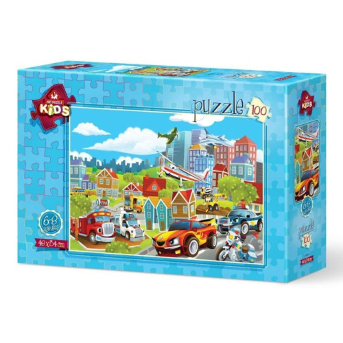 Art Çocuk Puzzle Taşıtlar 100 Parça Puzzle