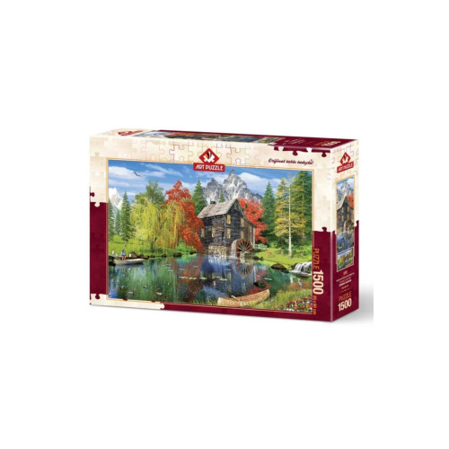 Art Puzzle 1500 Parça Puzzle Değirmen Kenarında Balık Avı 4550