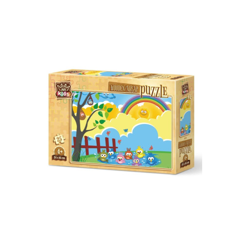 Art Puzzle Art Kids Banyo Zamanı 25 Parça Ahşap Puzzle