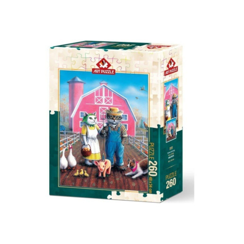 Art Puzzle Kedi Çiftliği 260 Parça Puzzle