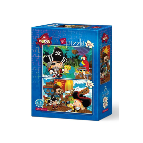 Art Çocuk Puzzle Korsanlar 2 x 100 Parça Puzzle