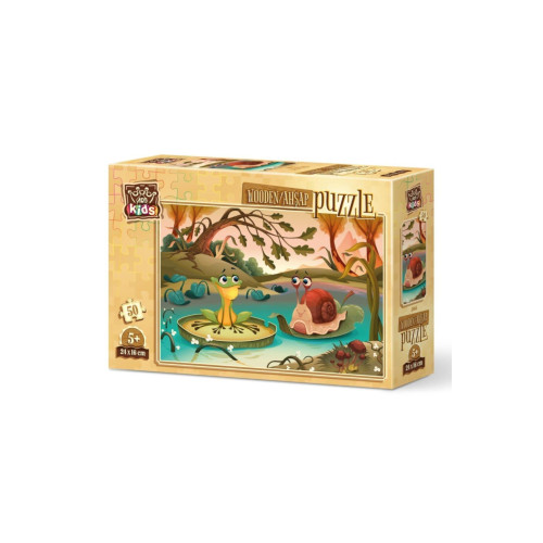 Art Puzzle Art Kids Göl Arkadaşları 50 Parça Ahşap Puzzle