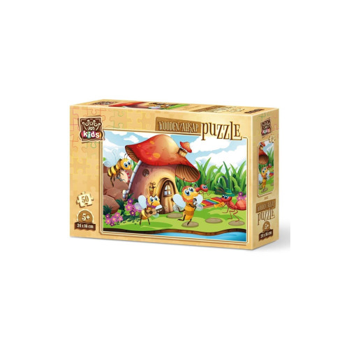 Art Puzzle Art Kids Şarkıcı Arı ve Orkestrası 50 Parça Ahşap Puzzle