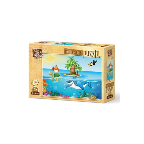 Art Puzzle Art Kids Tatilci Tavuk 50 Parça Ahşap Puzzle