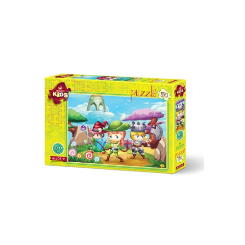 Art Çocuk Puzzle Üç Küçük Kahraman 50 Parça Puzzle