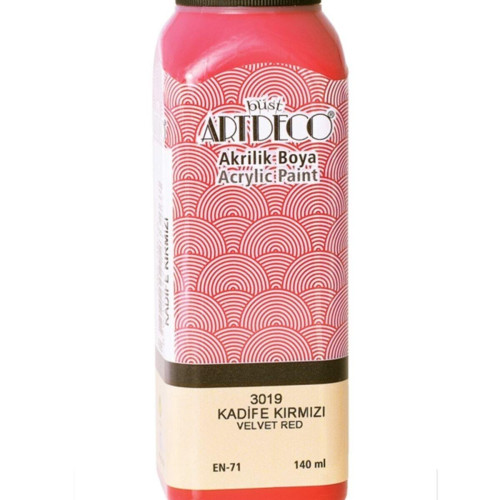 Artdeco Akrilik Boya 140 ML Kadife Kırmızı Akrilik Boya