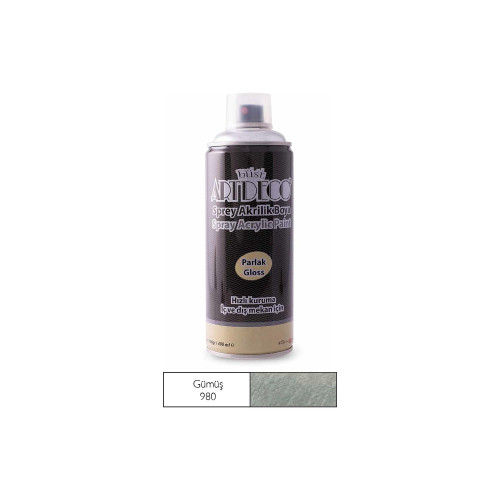 Artdeco Sprey Boya Akrilik 400 ML Silver Y-400-980