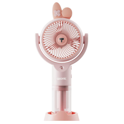 Asonic AFN26 Pembe 500mAh 2 Kademe Nemlendirici Sprey USB Fan