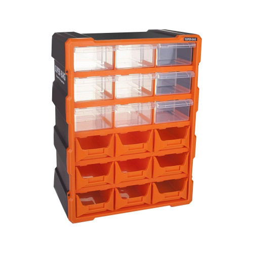 Süper-Bag Mono Blok Çekmece Seti Avadanlık 18 Gözlü 38 x 15.7 x 47.5 CM