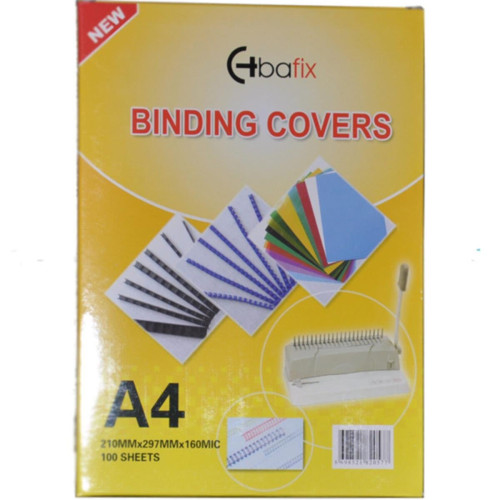 Bafix A-4 Pvc Cilt Kapağı 160 Micron Şeffaf (1 Paket 100 Adet)