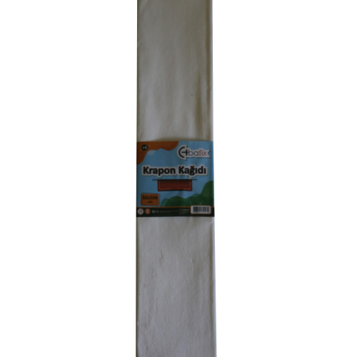 Bafix Krapon Kağıdı 50x200 CM Beyaz Krapon Kağıdı 10 Lu Paket