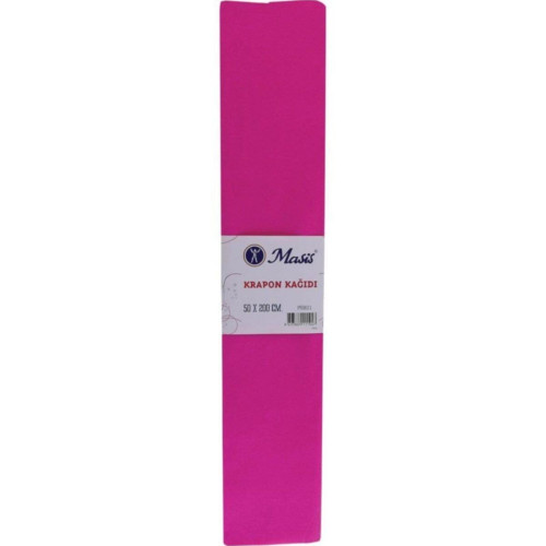 Bafix Krapon Kağıdı 50 x 200 CM Koyu Pembe Krapon Kağıdı (10 Lu Paket)