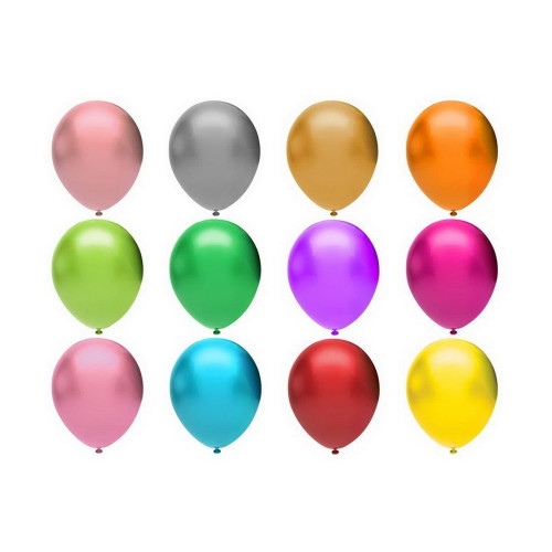 Balonevi Balon 12" Metalik Yetişkin Asorti 20 Lİ 4926