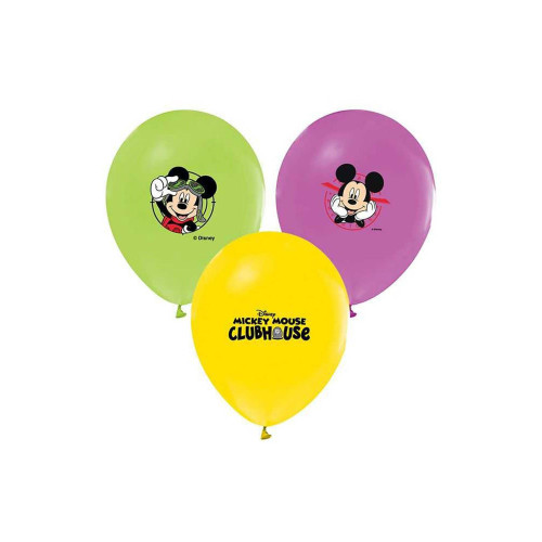 Balonevi Balon Mıckey Baskılı Pastel Renk 4+1 100 LÜ 1688