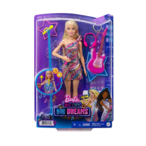 Barbie Büyük Hayaller Serisi Barbie Malibu Şarkıcı Bebek 30 Cm