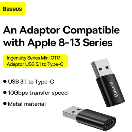 Baseus ZJJQ000001 Ingenuity Type-C to USB 3.1 Dönüştürücü OTG