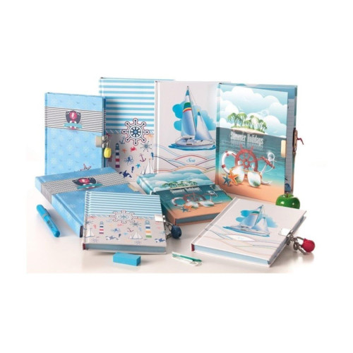 Bayındır Hatıra Defteri Kilitli Gemici 128 YP 14x20
