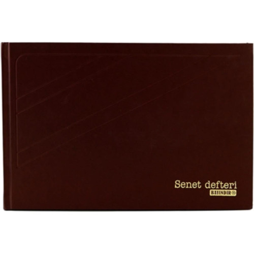 Bayındır Senet Defteri Ciltli 96 Yaprak 17x24 Cm  Ciltli Senet Defteri