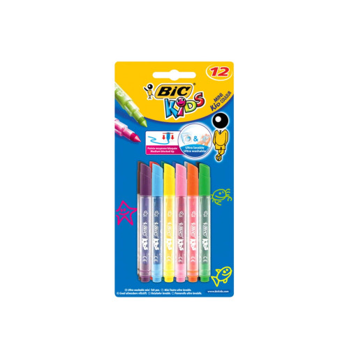 Bic Keçeli Boya Kalemi Mini Kids Couleur 12 Renk 8374903