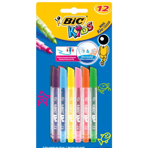 Bic Keçeli Boya Kalemi Mini Kids Couleur 12 Renk 8374903